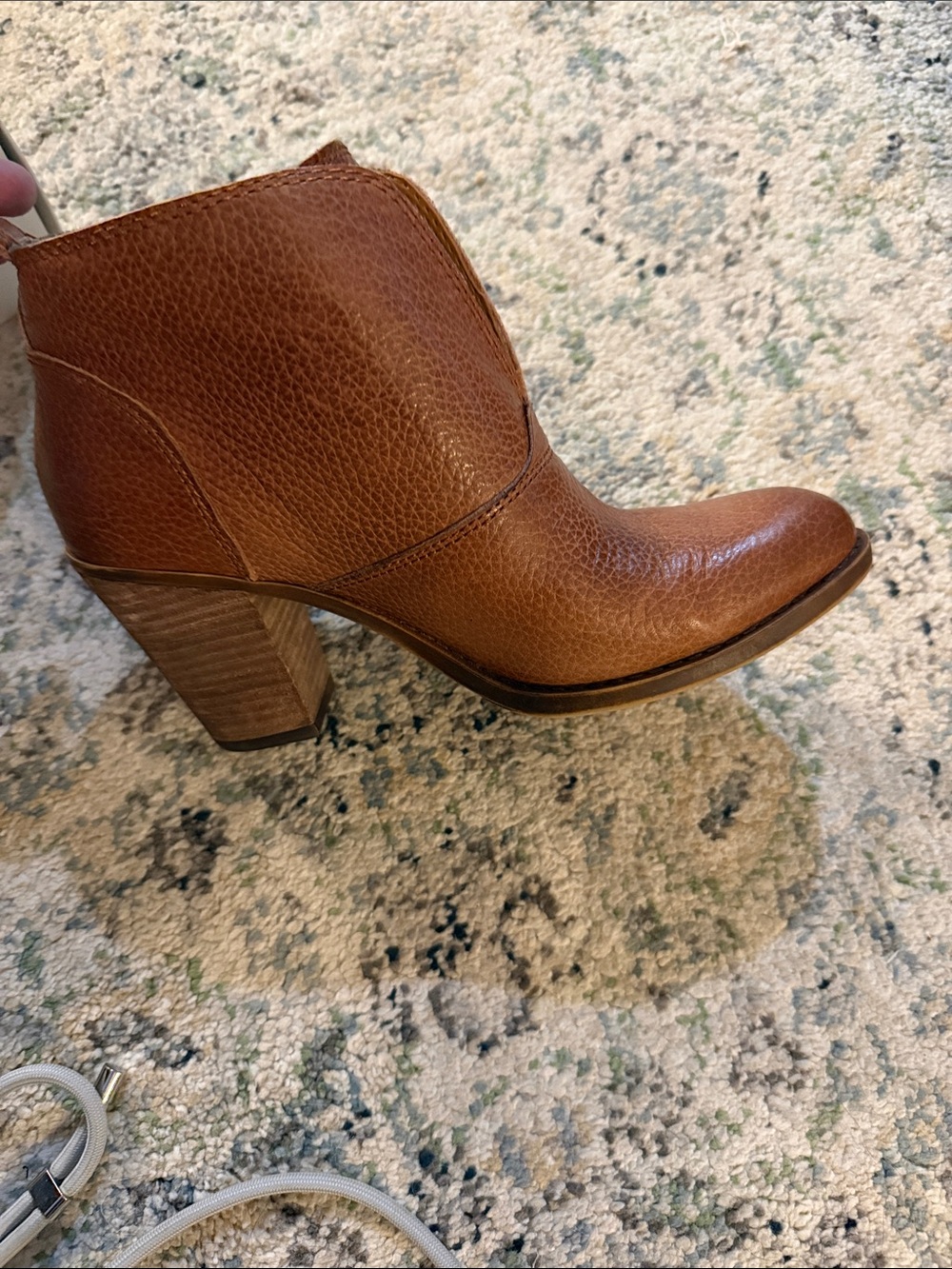 Lucky Brand Tan Leather Ankle Booties